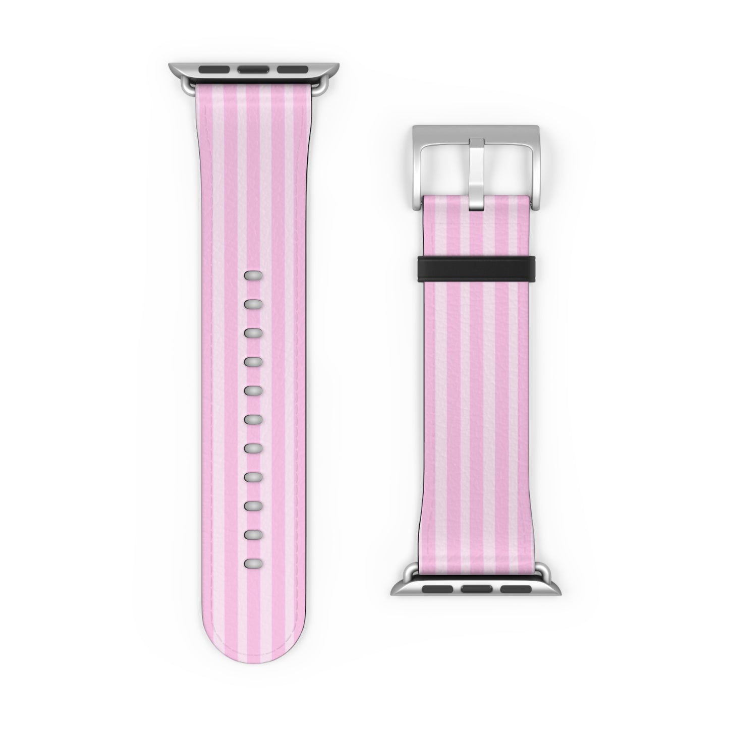 Pink Striped Apple Watch Band