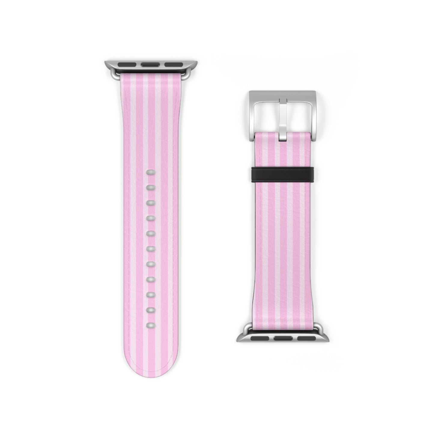 Pink Striped Apple Watch Band