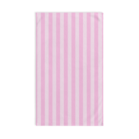 Pink Striped Hand Towel