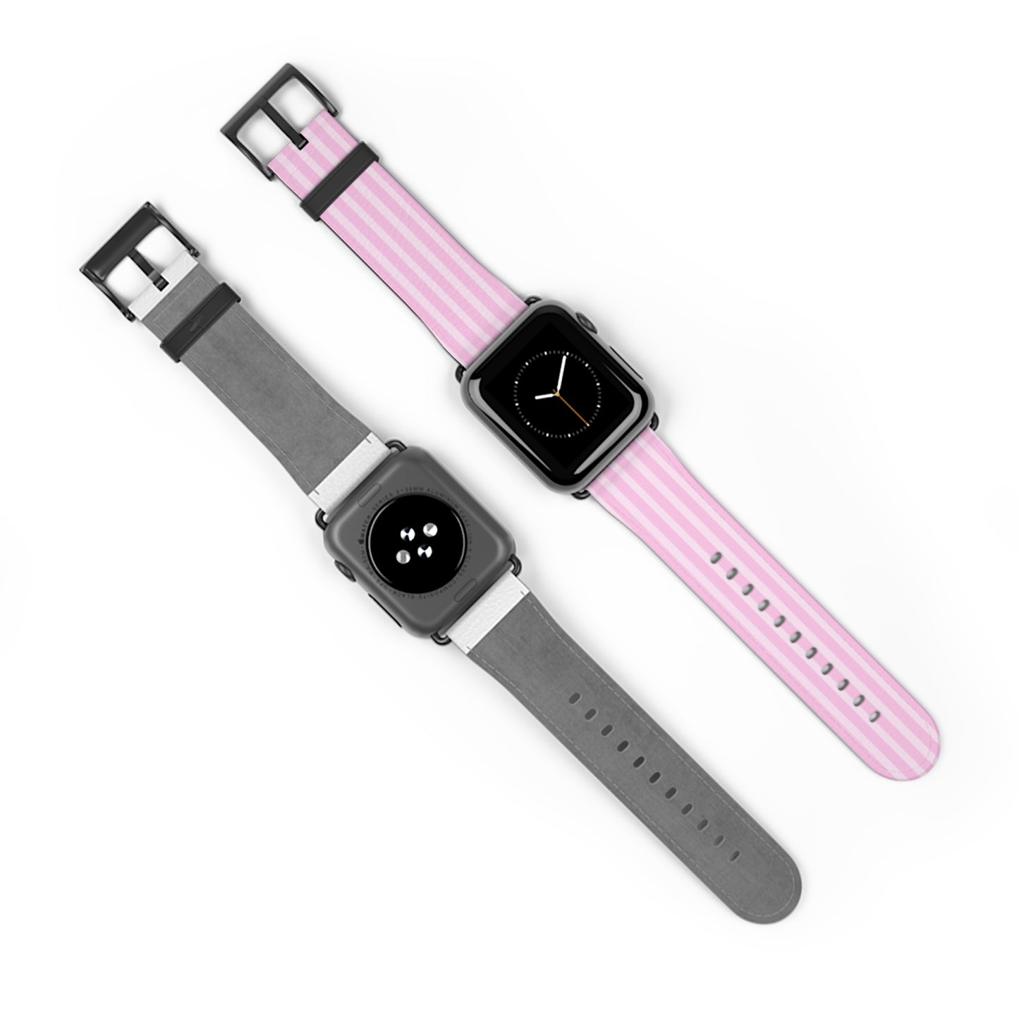 Pink Striped Apple Watch Band