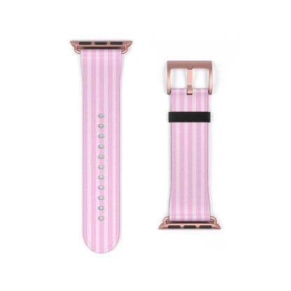 Pink Striped Apple Watch Band