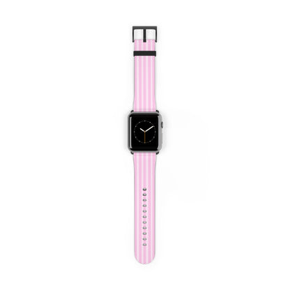 Pink Striped Apple Watch Band