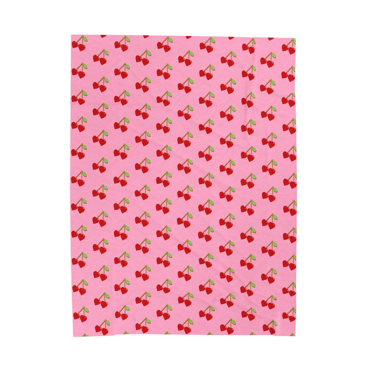 Cherry Plush Throw Blanket