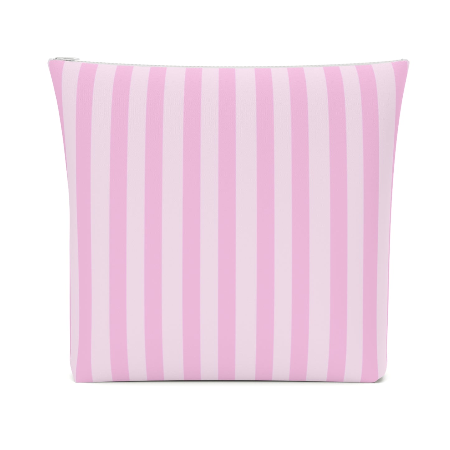 Pink Striped XL Cosmetic Bag