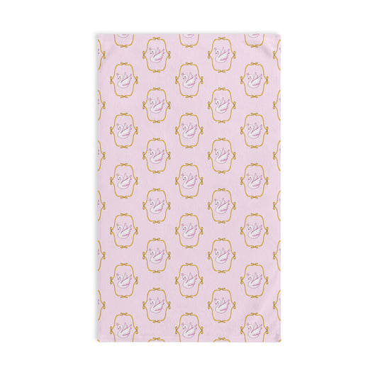 Swooning Swan Hand Towel