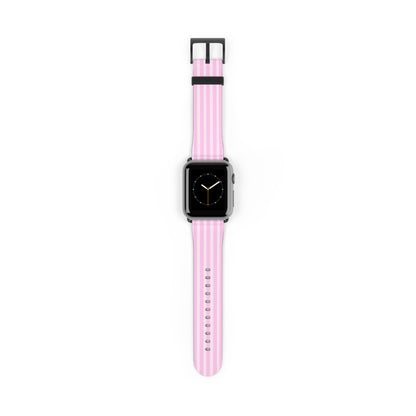 Pink Striped Apple Watch Band