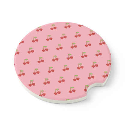 Cherry Car Coaster Set