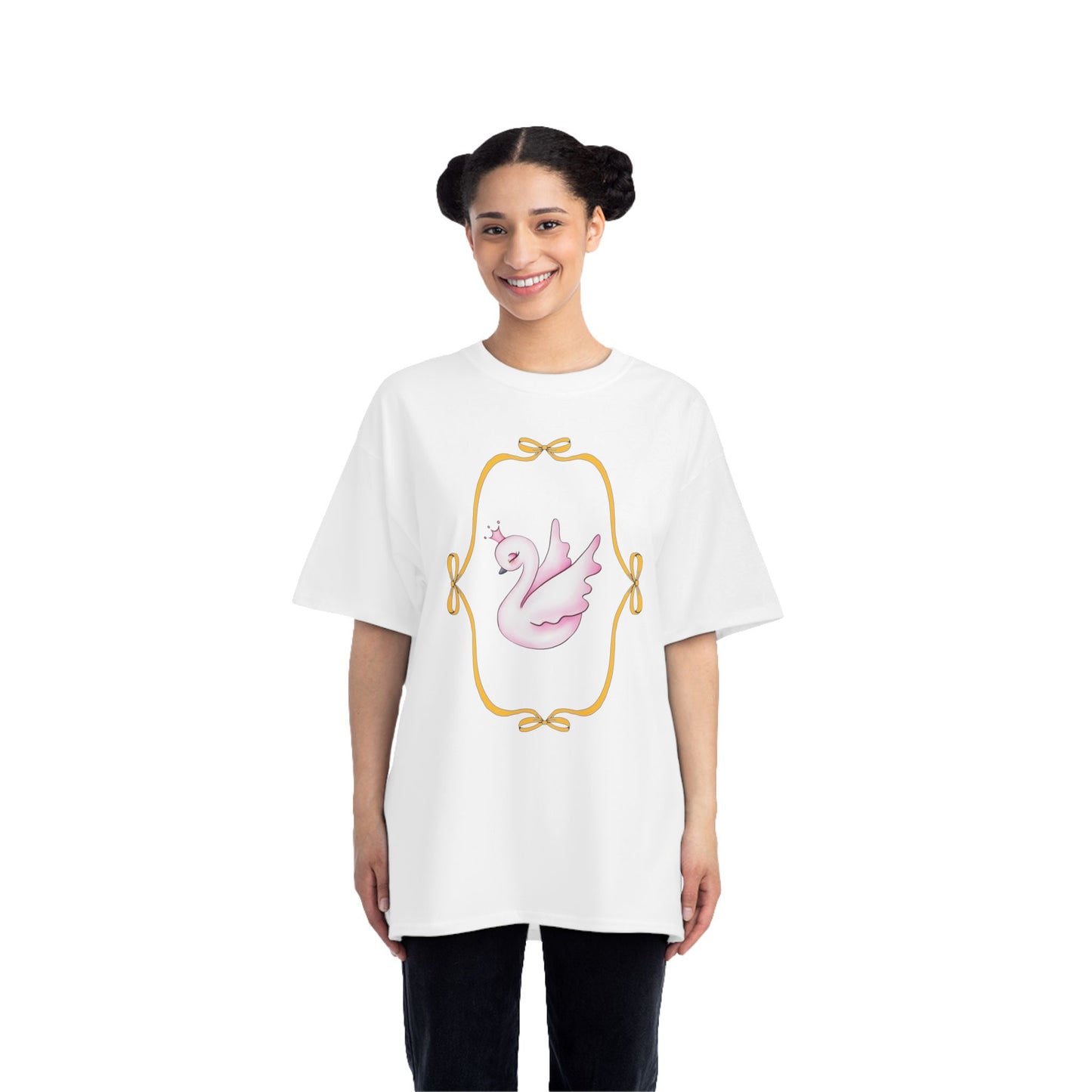 Swooning Swan Oversized Tee