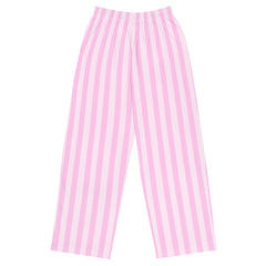 Pink Striped Wide Leg Pants