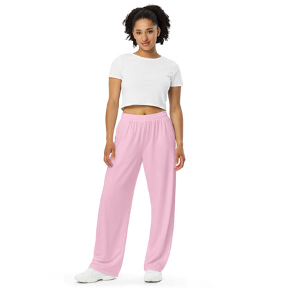 Pink Wide-Leg Pants