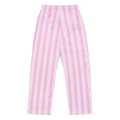 Pink Striped Pajama Pants