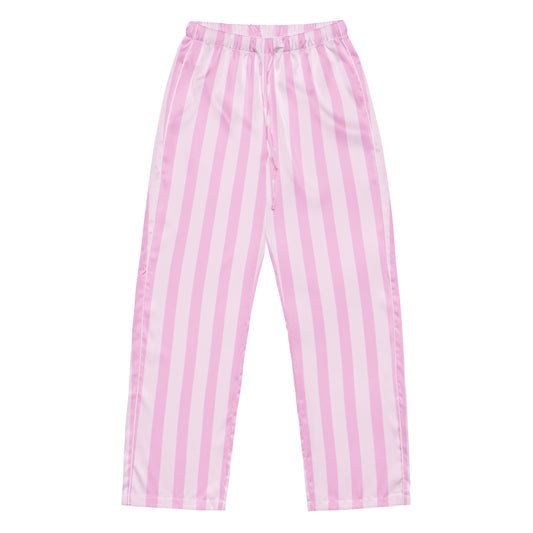 Pink Striped Pajama Pants