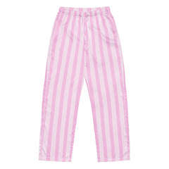 Pink Striped Pajama Pants