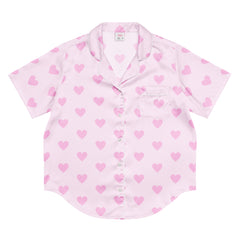 Sweetheart Short Sleeve Pajama Top