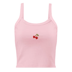 Cherry Embroidered Tank Top